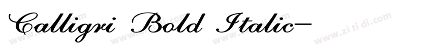 Calligri Bold Italic字体转换 Calligri Bold Italic字体转换